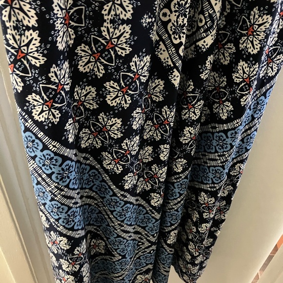 London Style Collection Blue and White Halter Dress size 14 NWT Maxi Length - Picture 10 of 10
